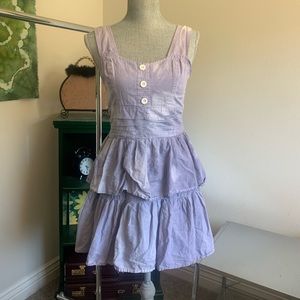 American Rag purple tie dye dress with tie in back